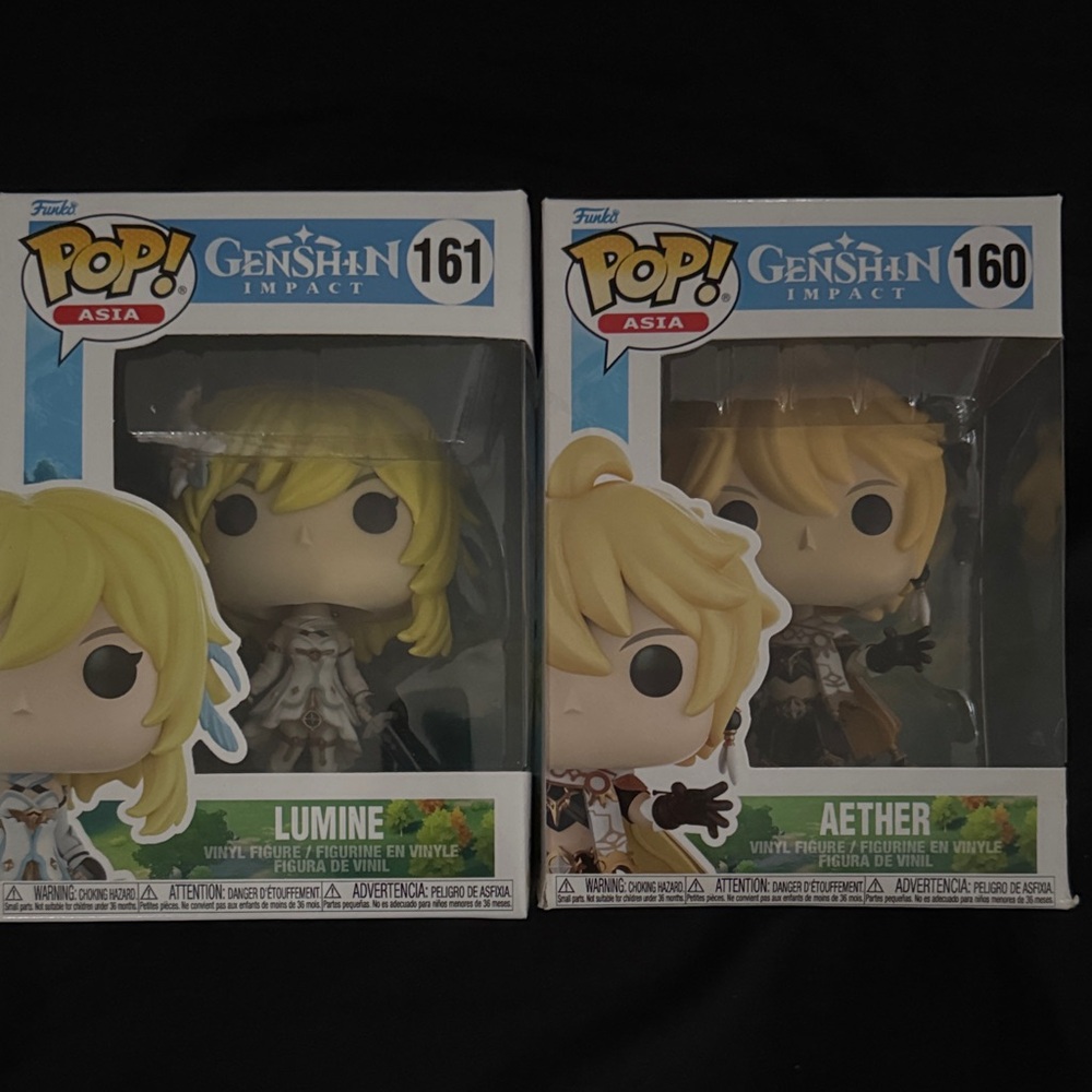 Funko Pop! Genshin Impact Lumine & Aether Figures